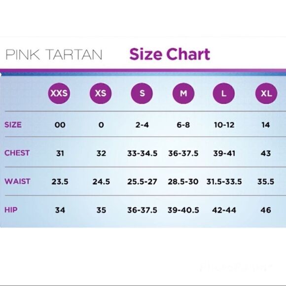 PINK TARTAN POWER STRETCH FIT & FLARE WHITE DRESS XL - Picture 9 of 9